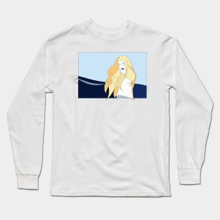 Naiades - Goddess of the Seas #woman #girl #beauty #fineart #popart #home #decor #fashion #buyart #artprint #minimal #drawing Long Sleeve T-Shirt